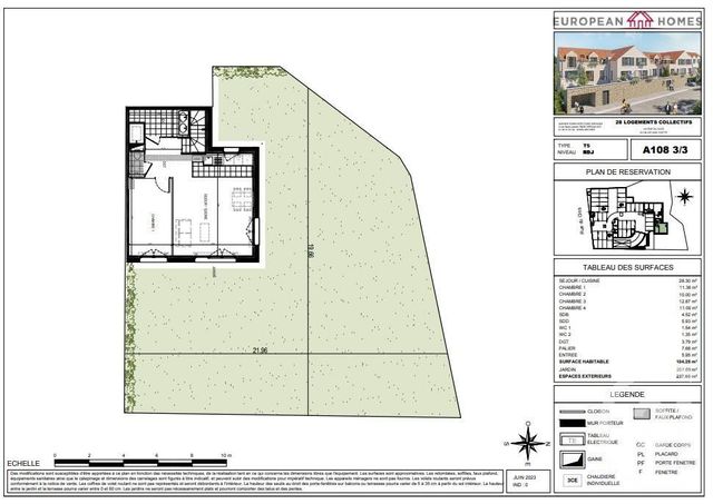 Afficher la photo en grand Appartement F5 à vendre - 5 pièces - 104.29 m2 - GIF SUR YVETTE - 91 - ILE-DE-FRANCE - Century 21 S.L.P. Immobilier