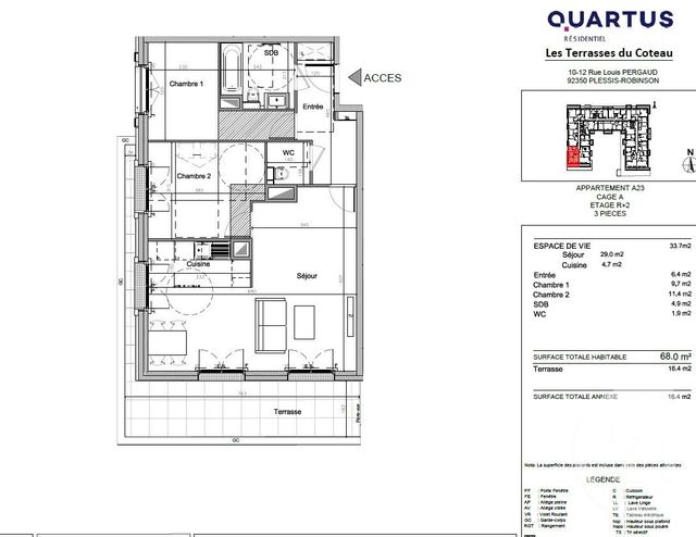 appartement - LE PLESSIS ROBINSON - 92
