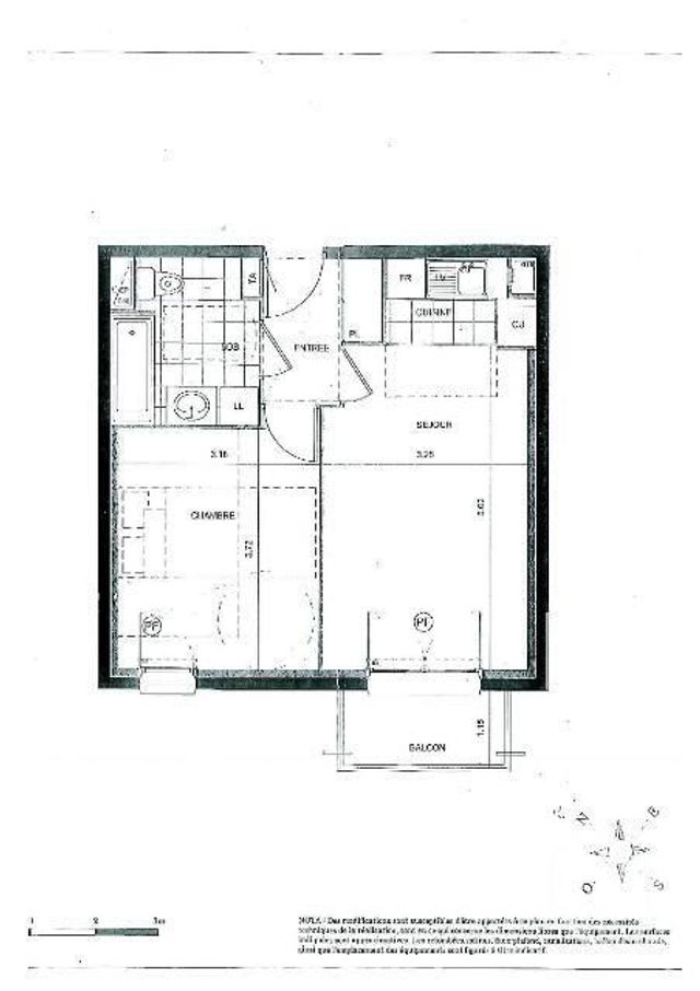 Appartement F2 à louer - 2 pièces - 40.28 m2 - PALAISEAU - 91 - ILE-DE-FRANCE - Century 21 S.L.P. Immobilier