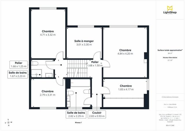 Appartement à vendre - 4 pièces - 66.0 m2 - VERSAILLES - 78 - ILE-DE-FRANCE - Century 21 S.L.P. Immobilier